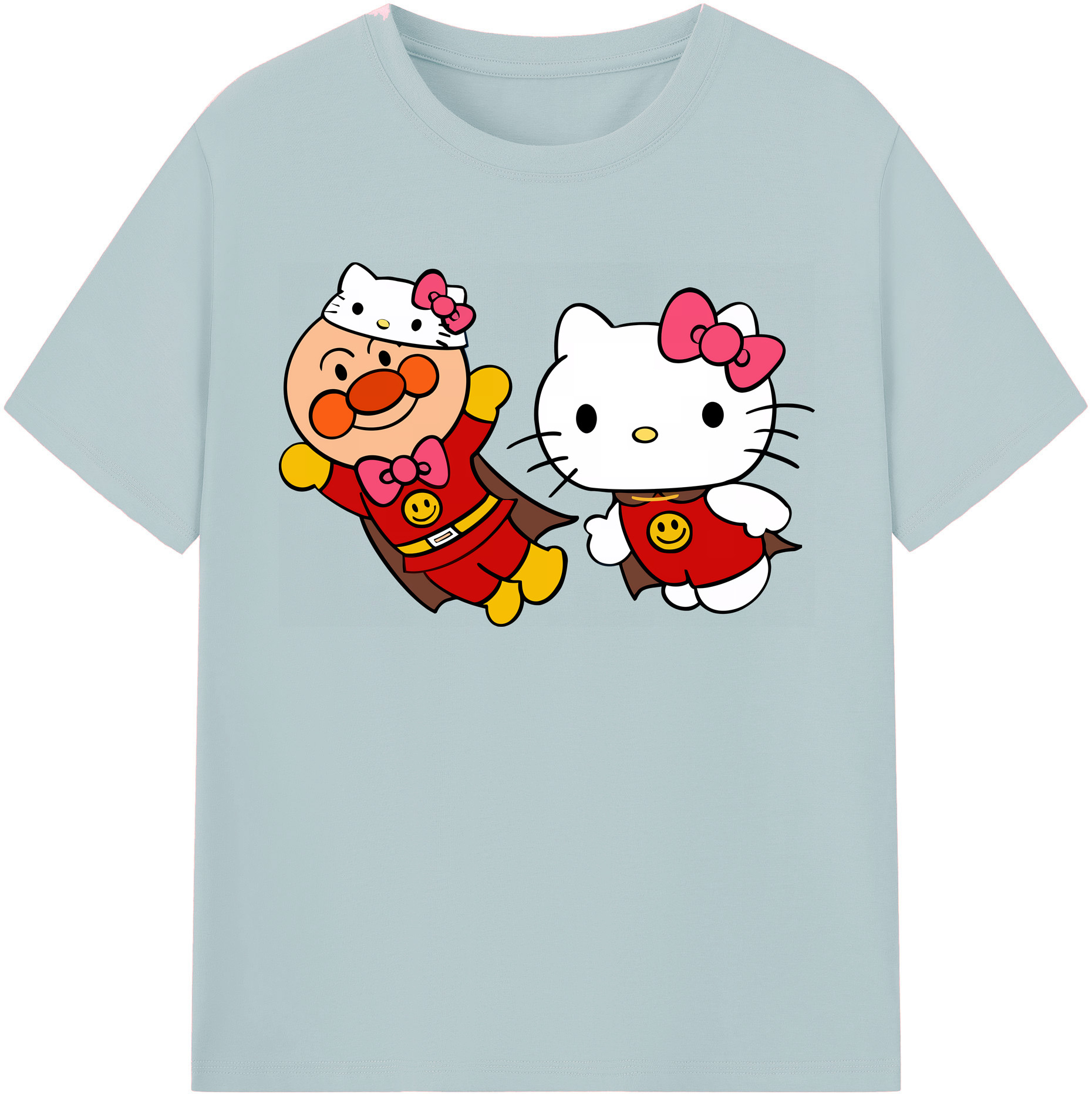 （画像用） アンパンマン Anpanman 綿100％半袖Tシャツ（フロントプリント）